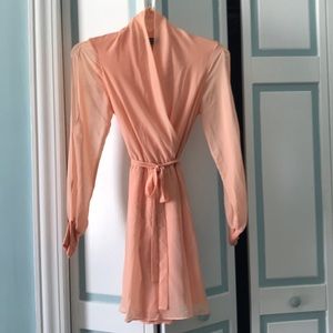 Peach spring/summer dress